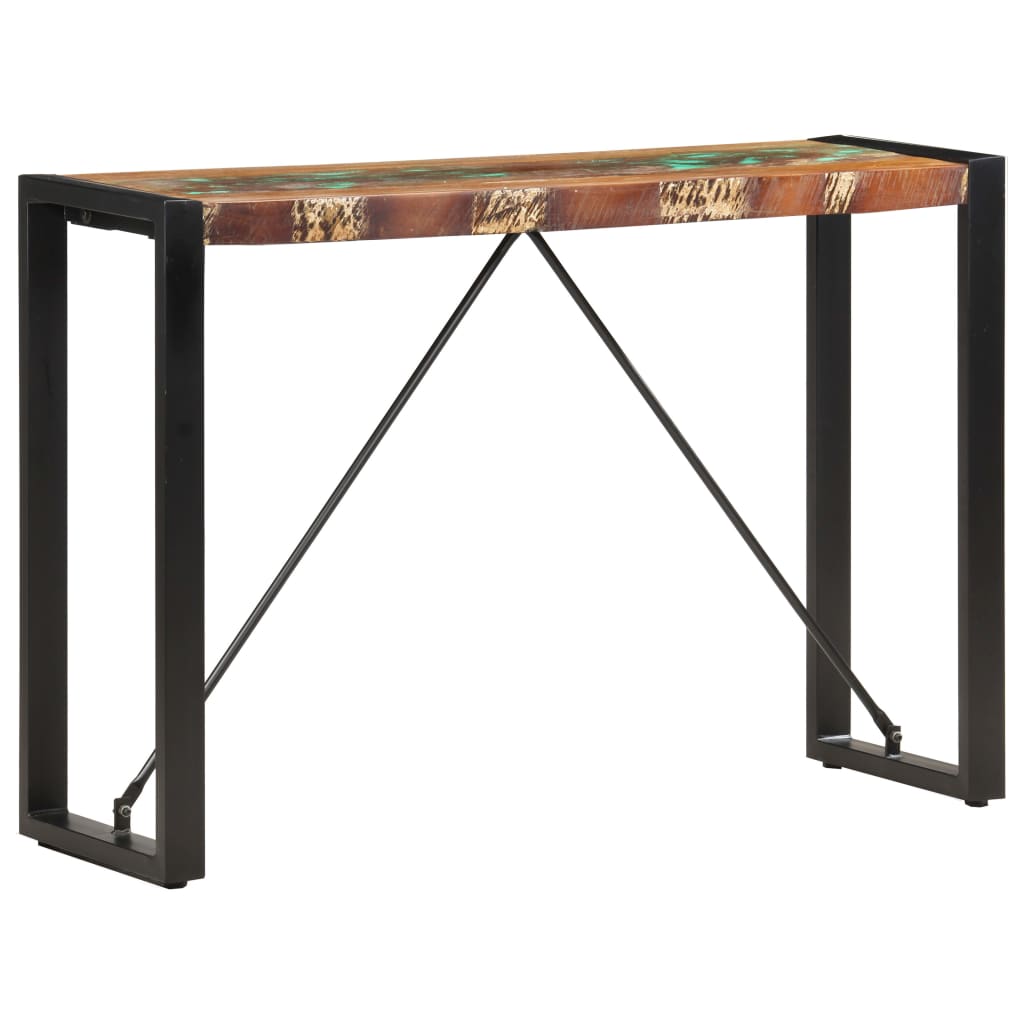 vidaXL Mesa consola 110x35x76 cm madeira recuperada maciça