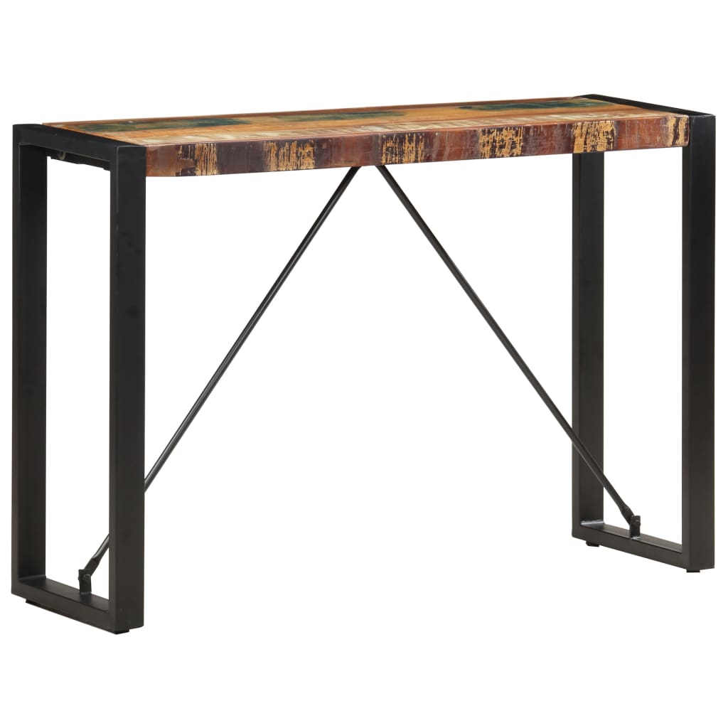 vidaXL Mesa consola 110x35x76 cm madeira recuperada maciça