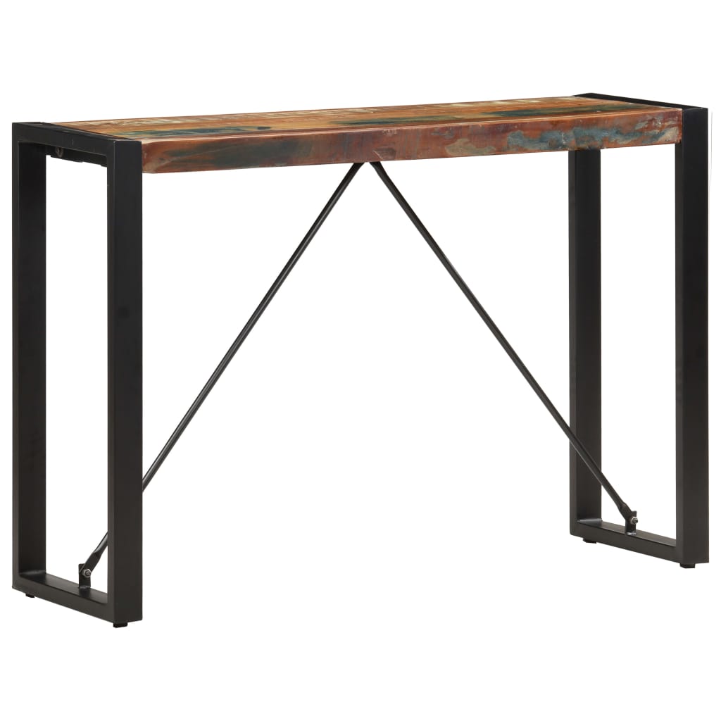 vidaXL Mesa consola 110x35x76 cm madeira recuperada maciça