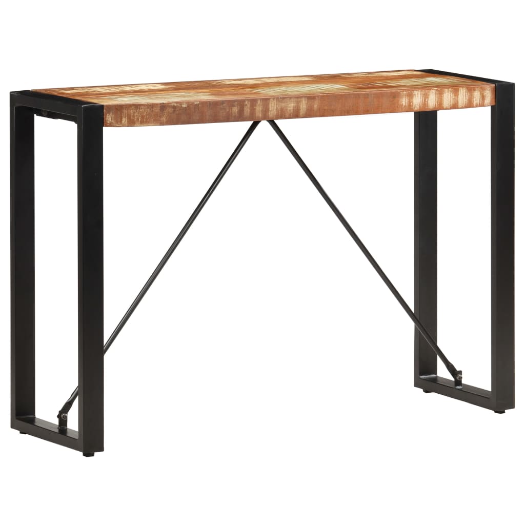 vidaXL Mesa consola 110x35x76 cm madeira recuperada maciça