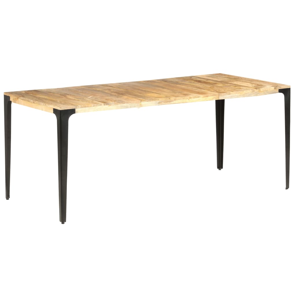 vidaXL Mesa de jantar 180x90x76 cm madeira de mangueira maciça