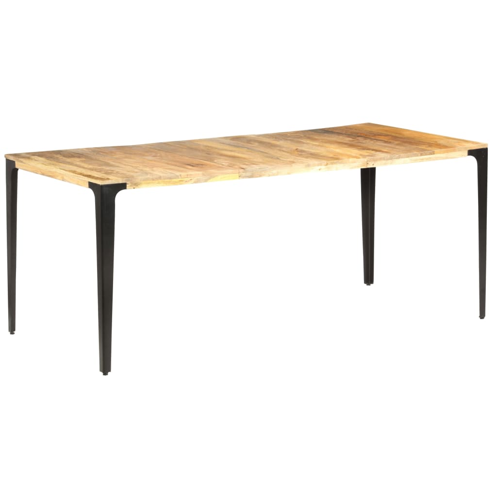 vidaXL Mesa de jantar 180x90x76 cm madeira de mangueira maciça