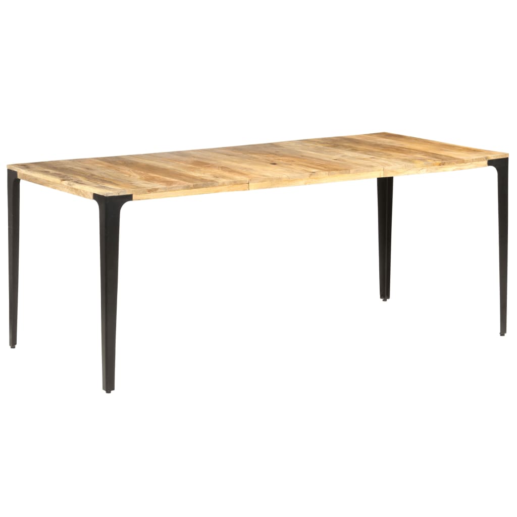 vidaXL Mesa de jantar 180x90x76 cm madeira de mangueira maciça