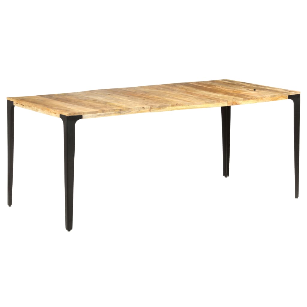 vidaXL Mesa de jantar 180x90x76 cm madeira de mangueira maciça