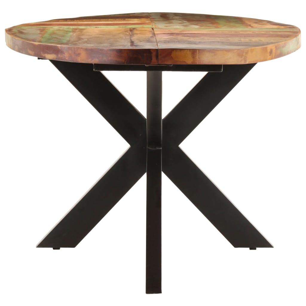 vidaXL Mesa de jantar 240x100x75 cm madeira recuperada maciça