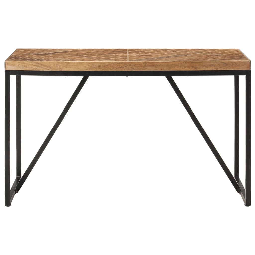 vidaXL Mesa de jantar 120x60x76 cm madeira acácia maciça e mangueira