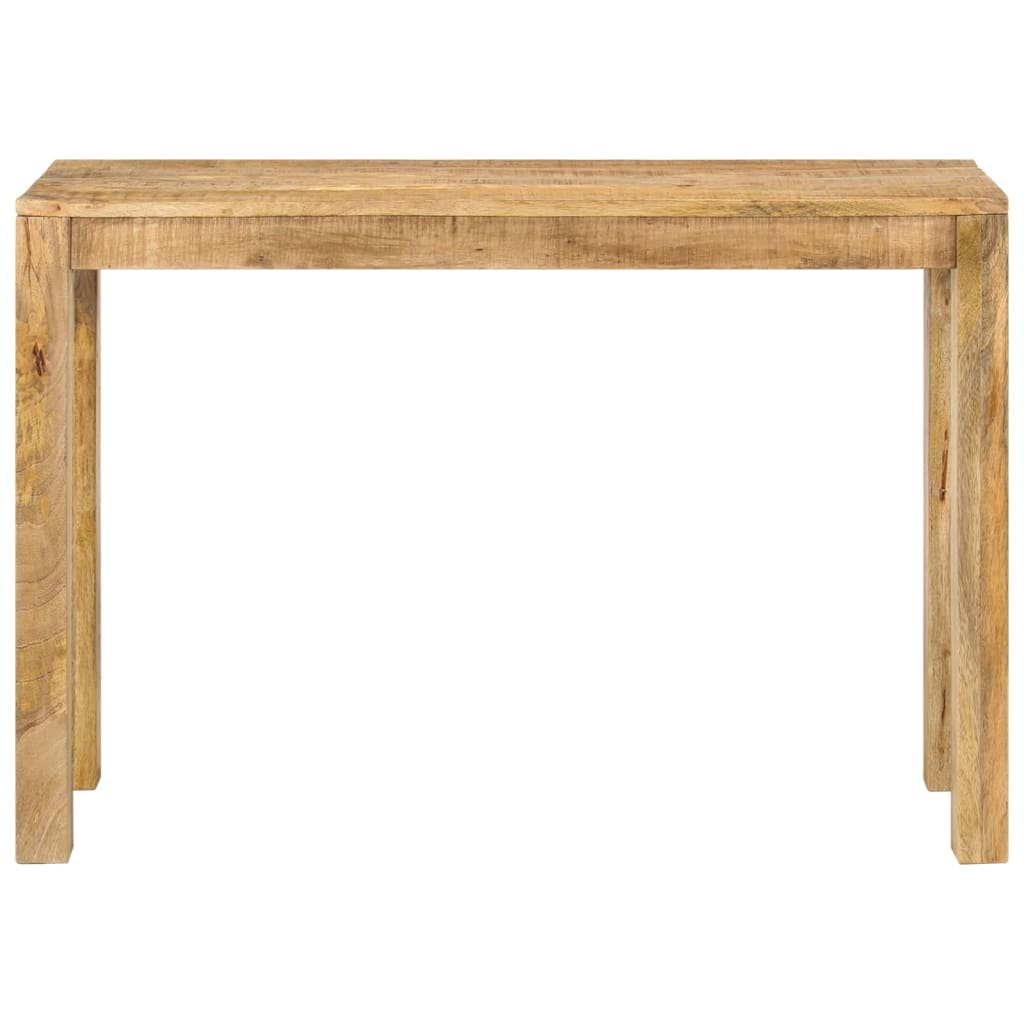 vidaXL Mesa consola 110x35x76 cm madeira de mangueira áspera