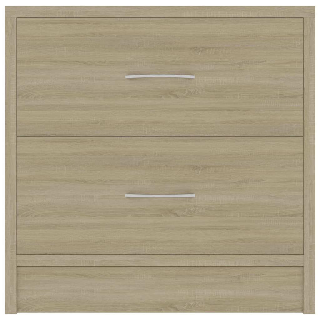 vidaXL Mesa de cabeceira 40x30x40 cm derivados madeira carvalho sonoma