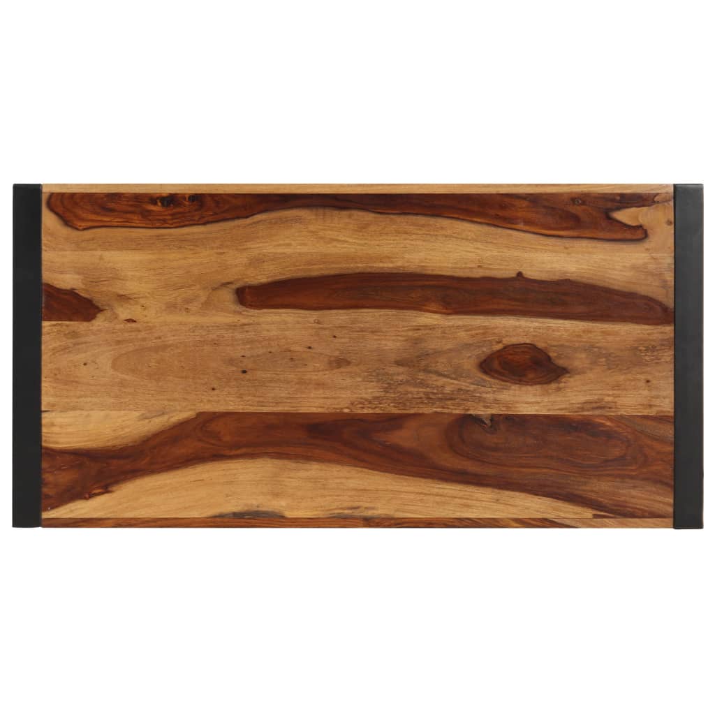 vidaXL Mesa de jantar 120x60x76 cm madeira de sheesham maciça