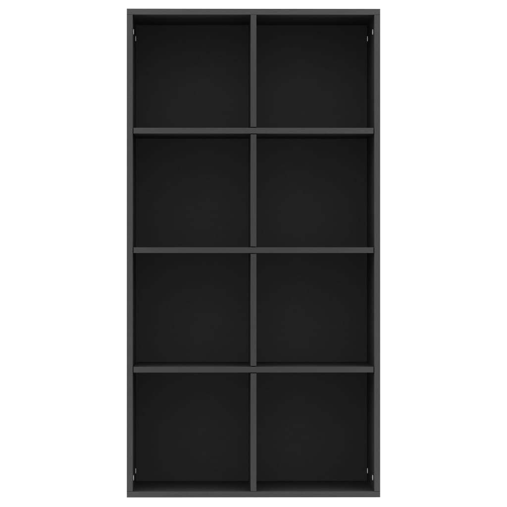 vidaXL Estante/aparador 66x30x130 cm contraplacado preto