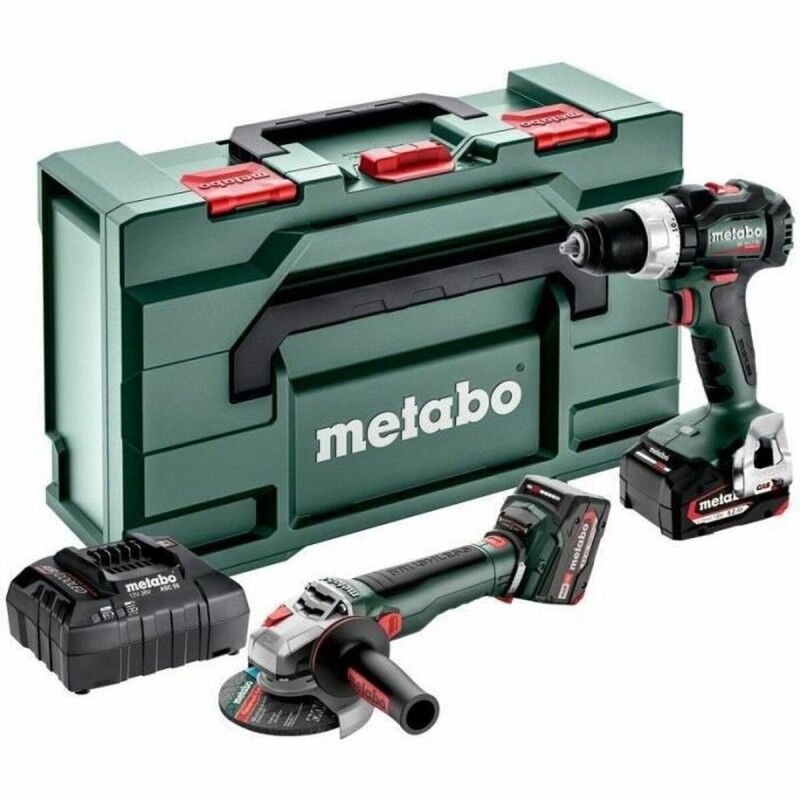 Metabo|Conjunto de berbequim e acessórios Metabo 685208650 18 V Metabo|Conjunto de berbequim e acessórios Metabo 685208650 18 V