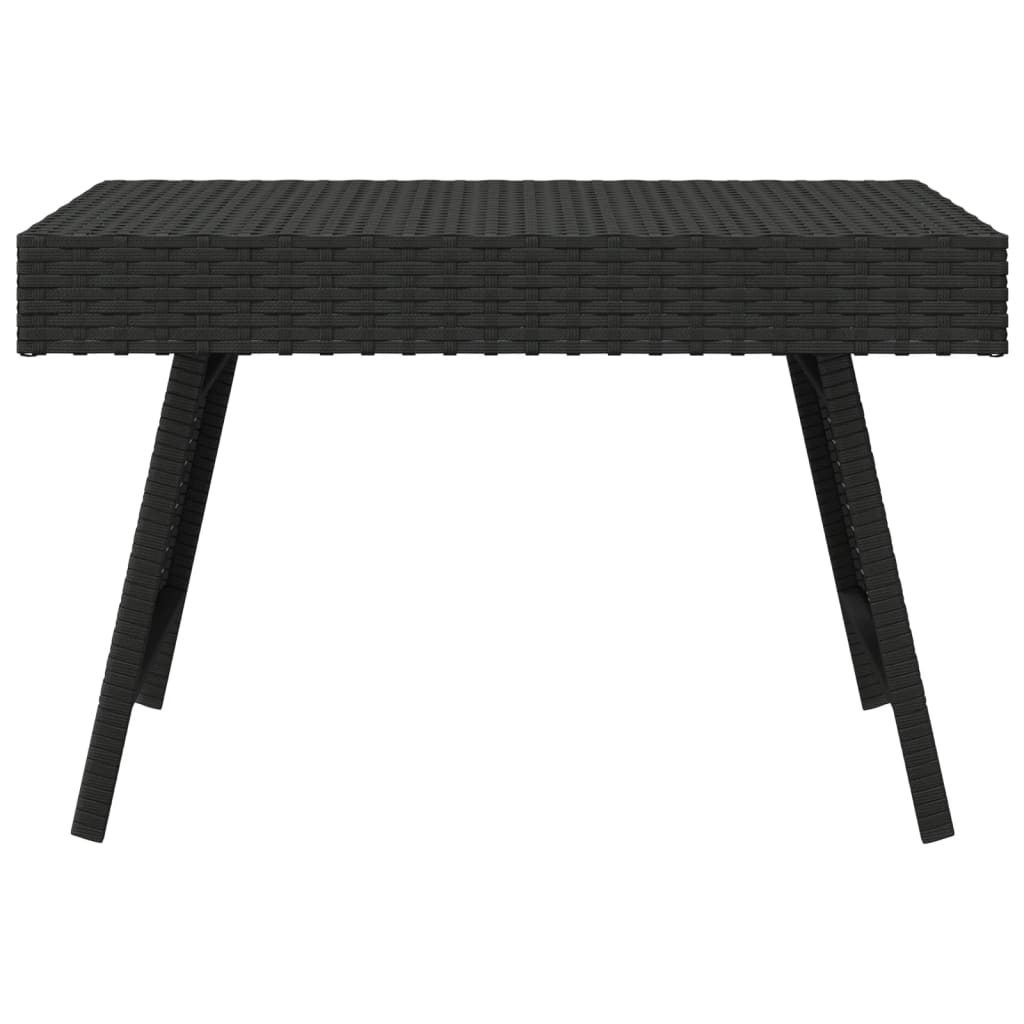 vidaXL Mesa de apoio dobrável 60x40x38 cm vime PE preto