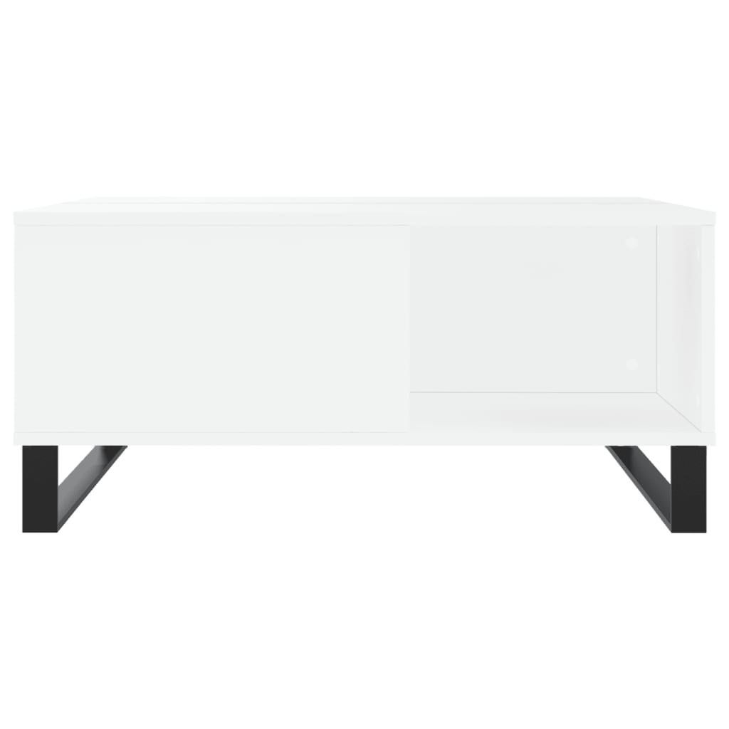 vidaXL Mesa de centro 80x80x36,5 cm derivados de madeira branco