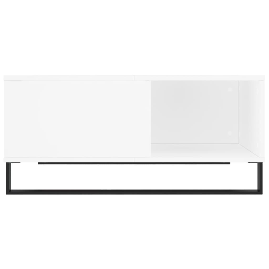 vidaXL Mesa de centro 80x80x36,5 cm derivados de madeira branco