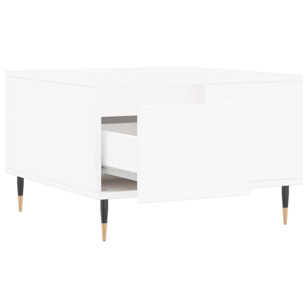 vidaXL Mesa de centro 55x55x36,5 cm derivados de madeira branco