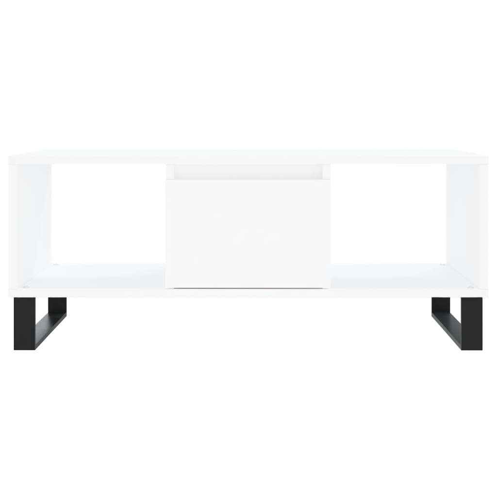 vidaXL Mesa de centro 90x50x36,5 cm derivados de madeira branco