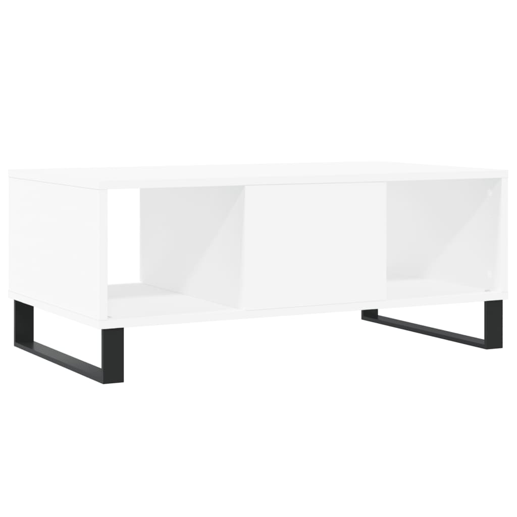 vidaXL Mesa de centro 90x50x36,5 cm derivados de madeira branco