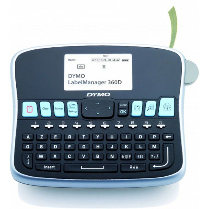 Dymo|Etiquetadora manual Dymo LabelManager™ 360D Preto Preto/Prateado Dymo|Etiquetadora manual Dymo LabelManager™ 360D Preto Preto/Prateado