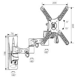 TM Electron|Suporte TV TM Electron 20 kg 10"-32"