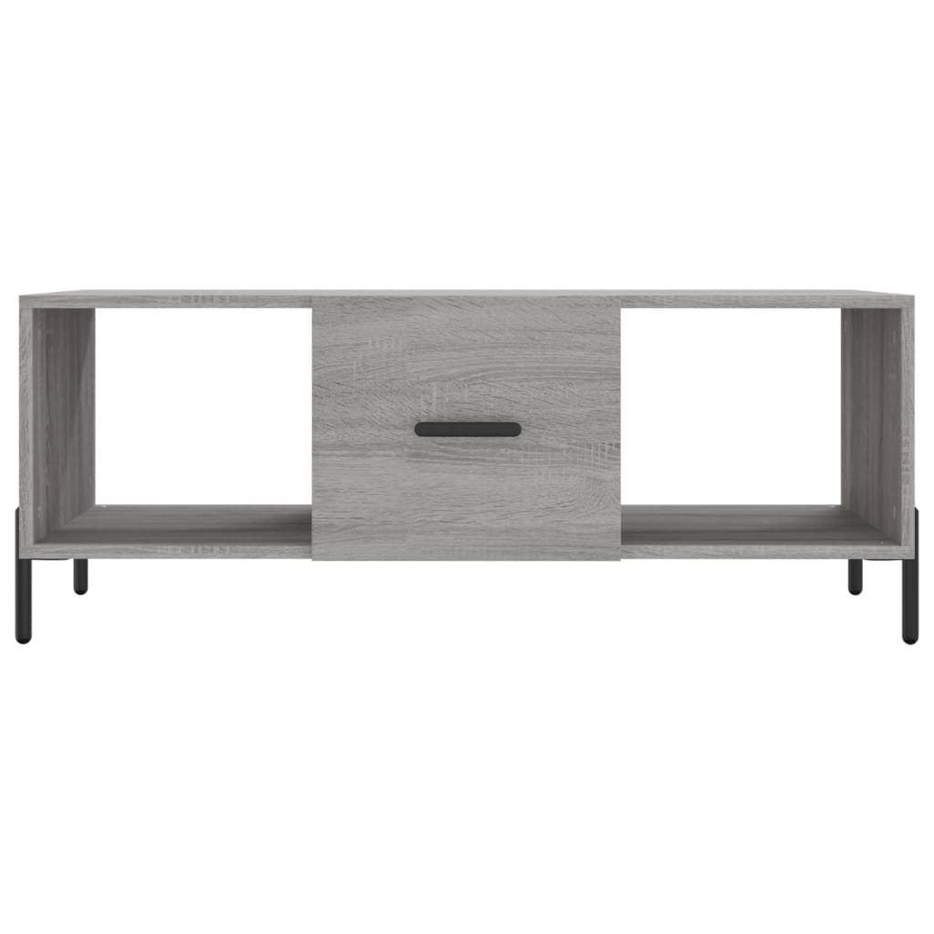 vidaXL Mesa de centro 102x50x40cm derivados de madeira cinzento sonoma