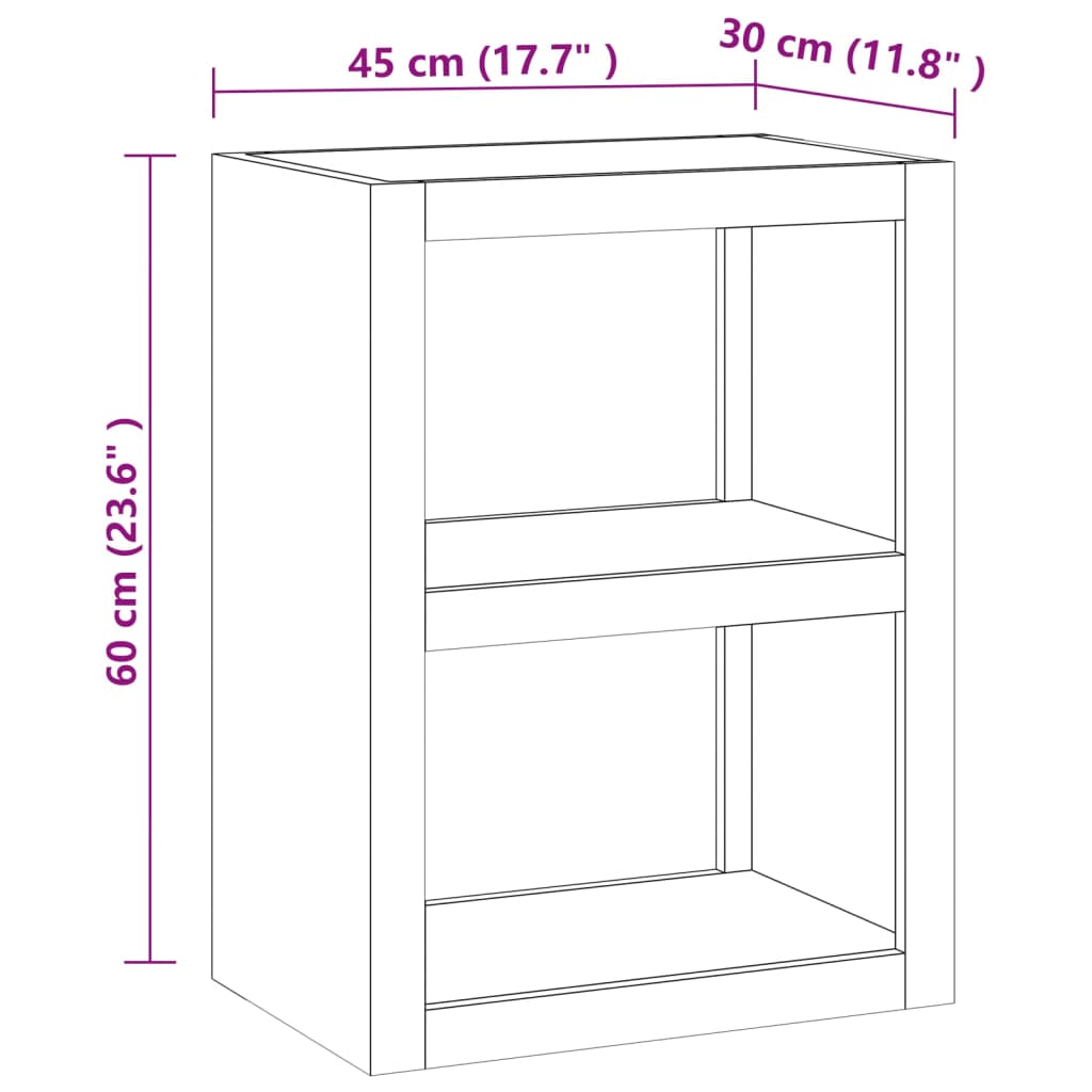 vidaXL Mesa de apoio 45x30x60 cm madeira de teca maciça