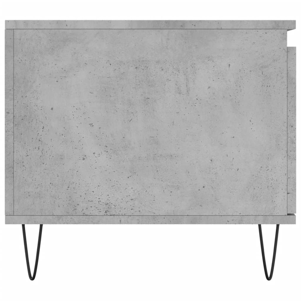 vidaXL Mesa de centro 100x50x45 cm derivados madeira cinzento cimento