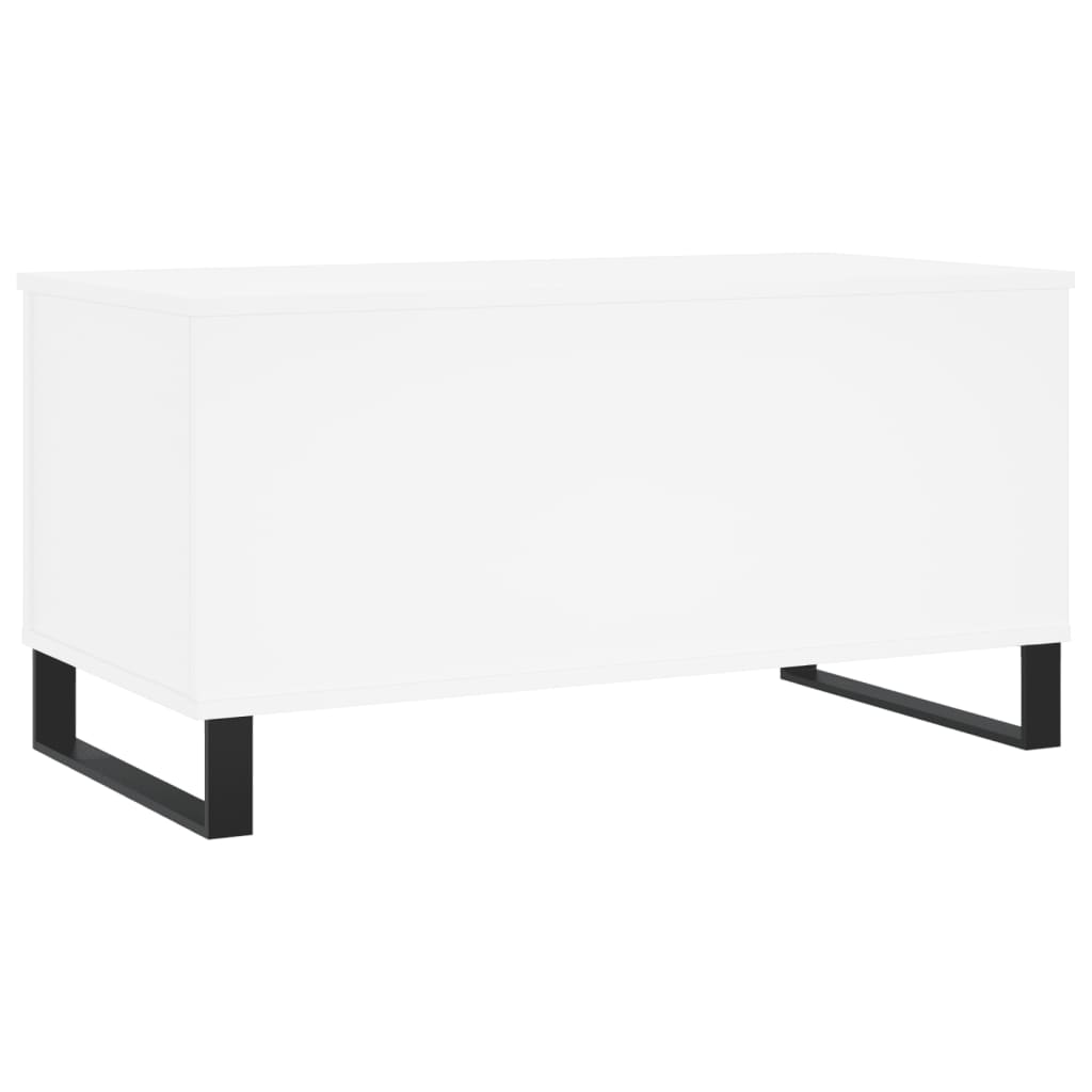 vidaXL Mesa de centro 90x44,5x45 cm derivados de madeira branco