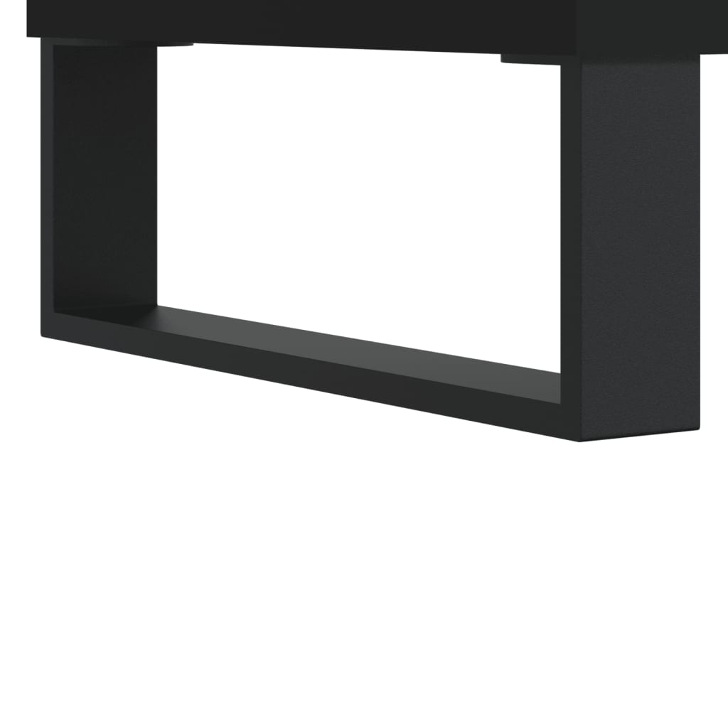 vidaXL Mesa de centro 90x49x45 cm derivados de madeira preto