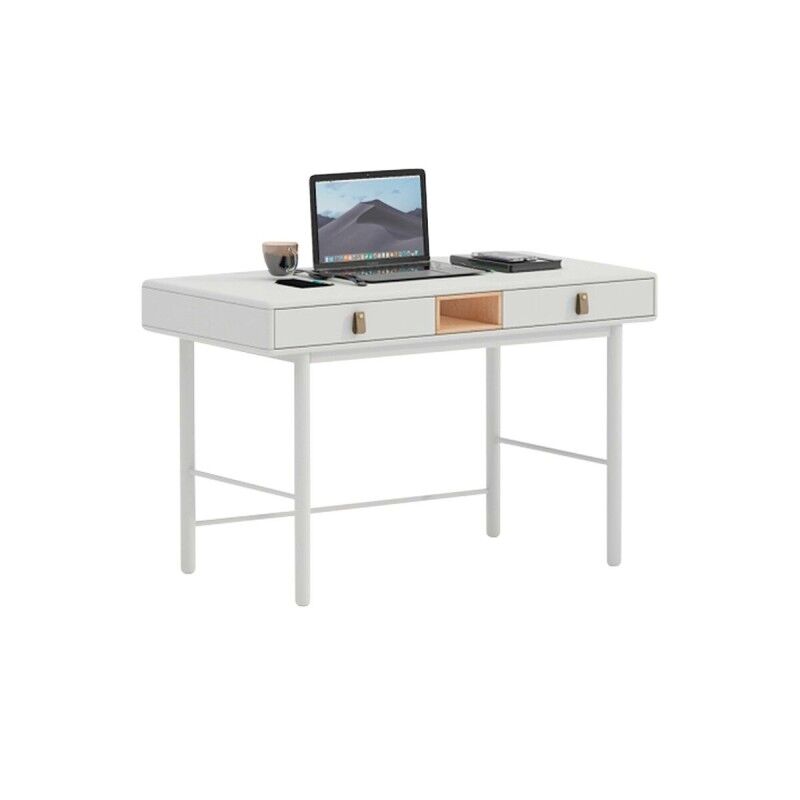 Home ESPRIT|Secretária Home ESPRIT Branco Natural Poliuretano Madeira MDF 120 x 60 x 75 cm