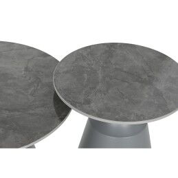 Home ESPRIT|Mesa de Apoio Pequena Home ESPRIT Cinzento 70 x 70 x 43 cm 70 x 70 x 1 cm