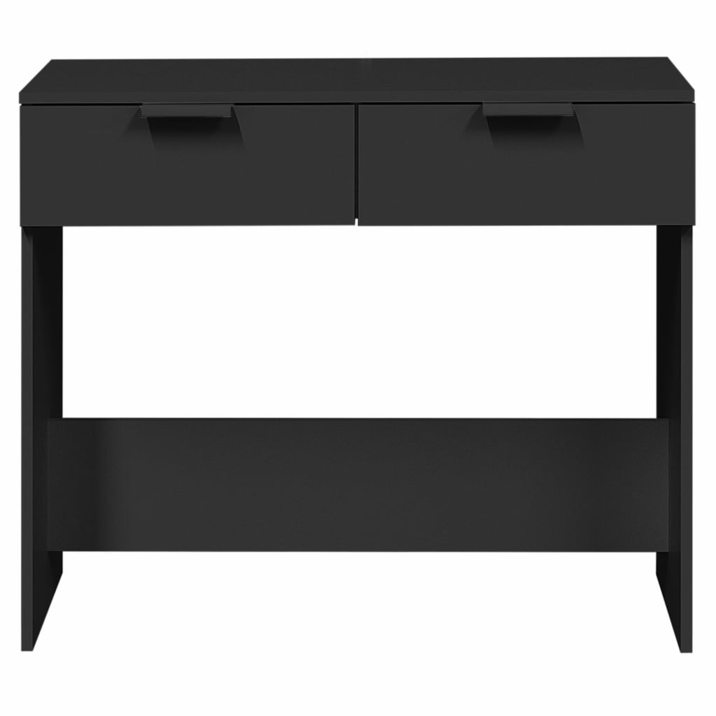 vidaXL Mesa consola 90x36x75 cm derivados de madeira preto