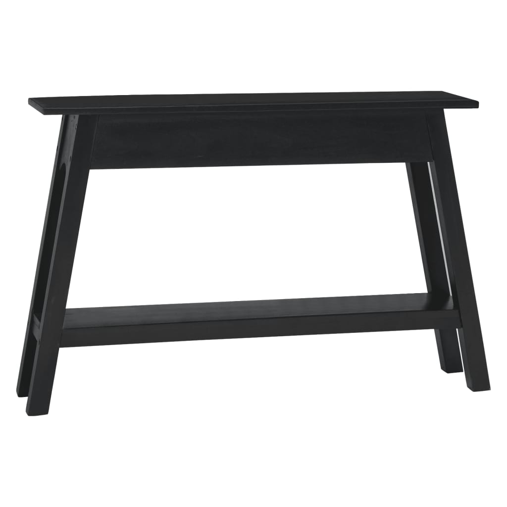 vidaXL Mesa consola 110x30x75 cm madeira de mogno maciça preto