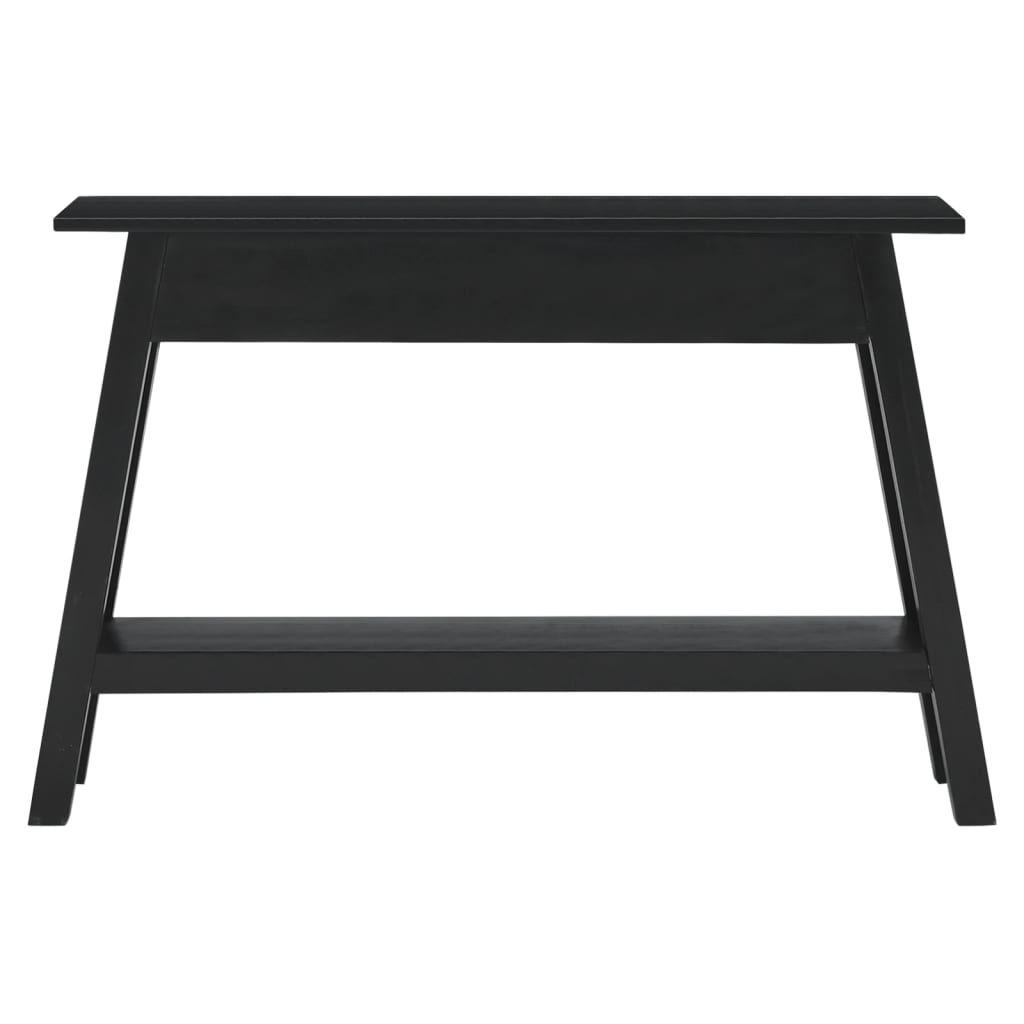 vidaXL Mesa consola 110x30x75 cm madeira de mogno maciça preto