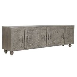 DKD Home Decor|Mesa de apoio DKD Home Decor Pele Ferro Lacado (40 x 40 x 56 cm)
