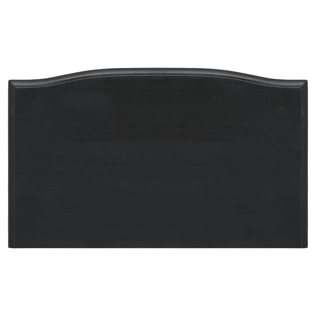 vidaXL Mesa consola c/ gavetas 50x30x75 cm madeira mogno maciça preto