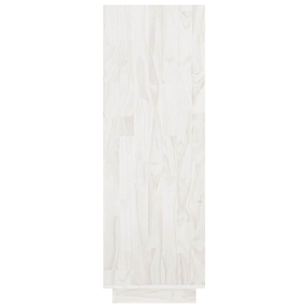 vidaXL Estante/divisória 80x35x103 cm pinho maciço branco