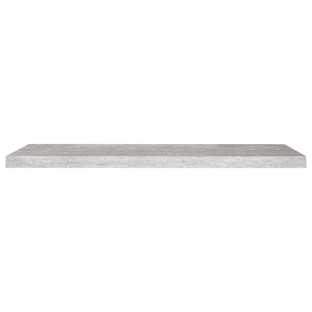 vidaXL Prateleira de parede suspensa 90x23,5x3,8 cm MDF cinza cimento