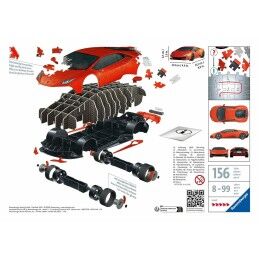 Ravensburger|Puzzle 3D Ravensburger Lamborghini 25 cm Carro 108 Peças
