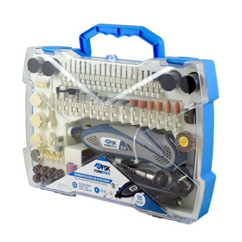 Ferrestock|Kit de ferramentas Ferrestock 135 W (190 PCS) Ferrestock|Kit de ferramentas Ferrestock 135 W (190 PCS)