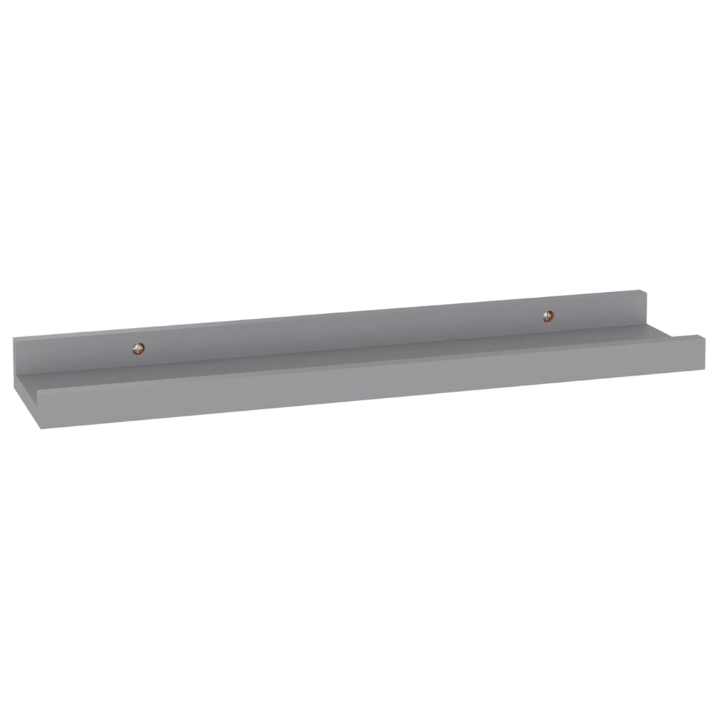 vidaXL Prateleiras de parede 4 pcs 40x9x3 cm cinzento