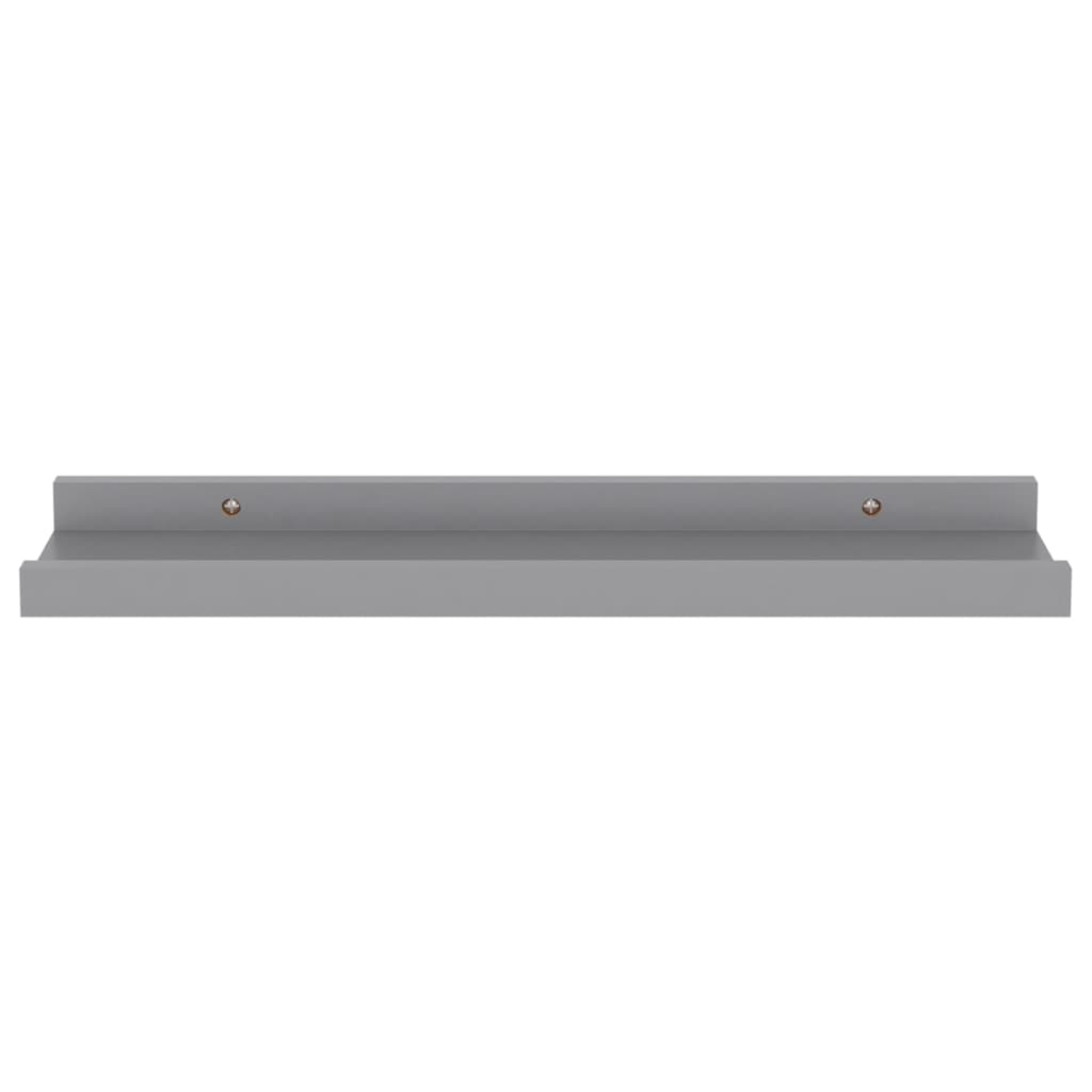 vidaXL Prateleiras de parede 4 pcs 40x9x3 cm cinzento