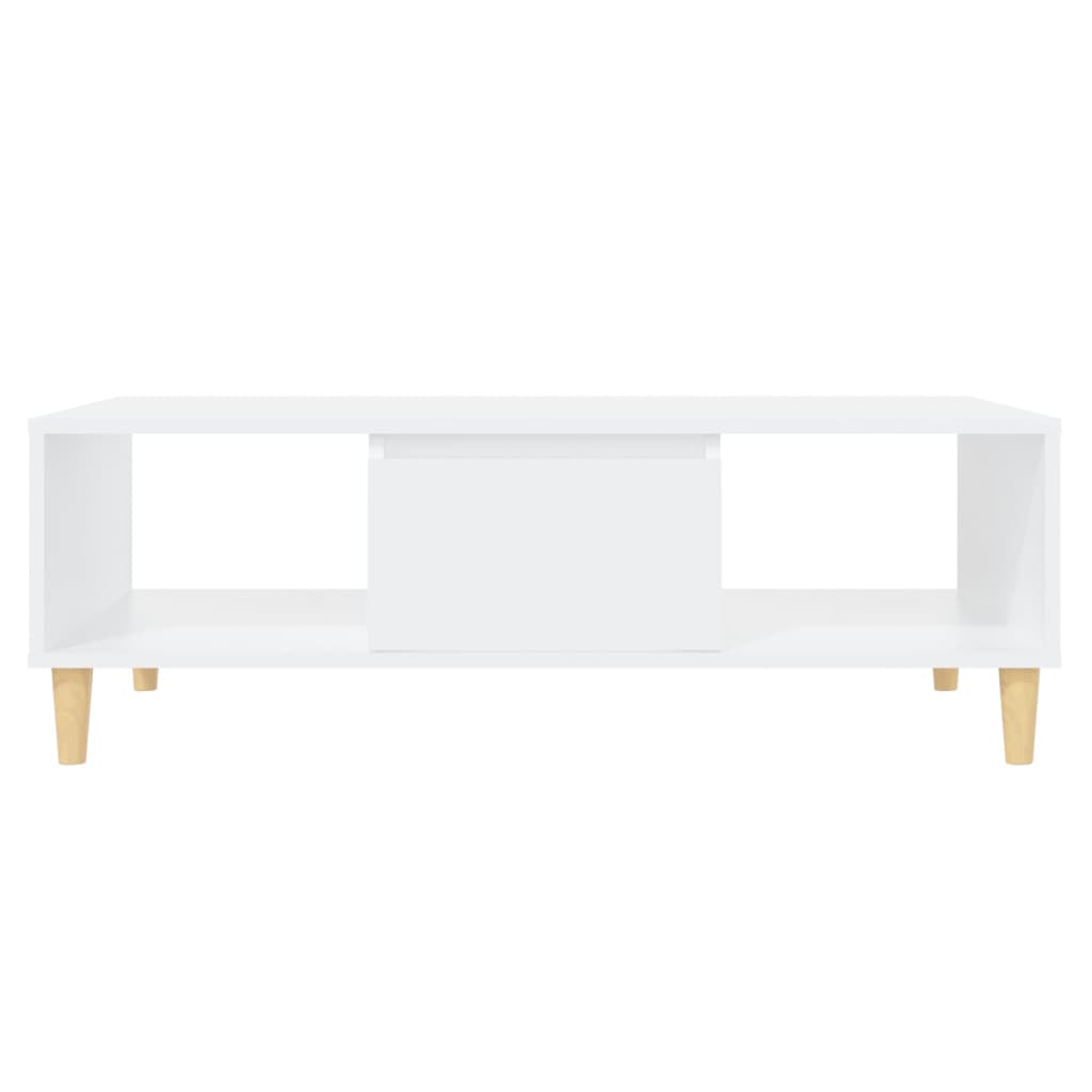 vidaXL Mesa de centro 103,5x60x35 cm derivados de madeira branco