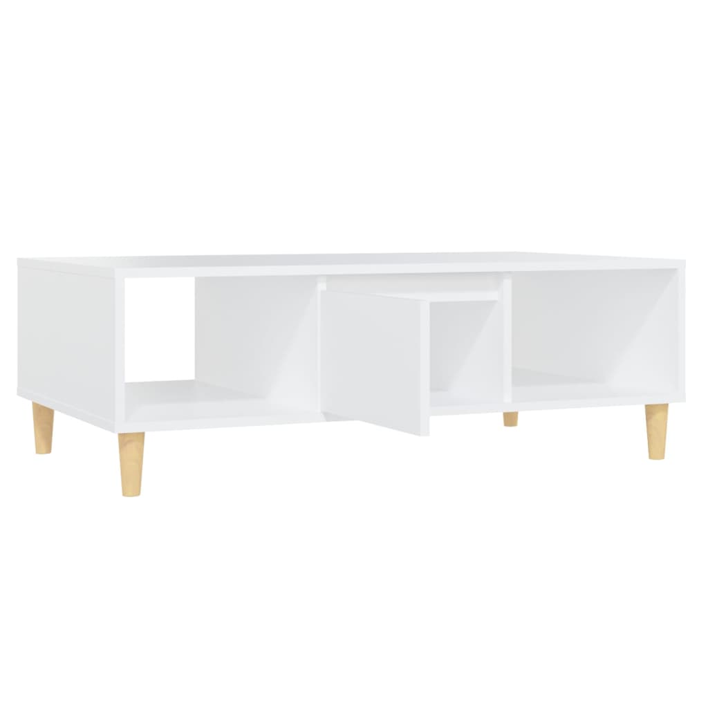 vidaXL Mesa de centro 103,5x60x35 cm derivados de madeira branco