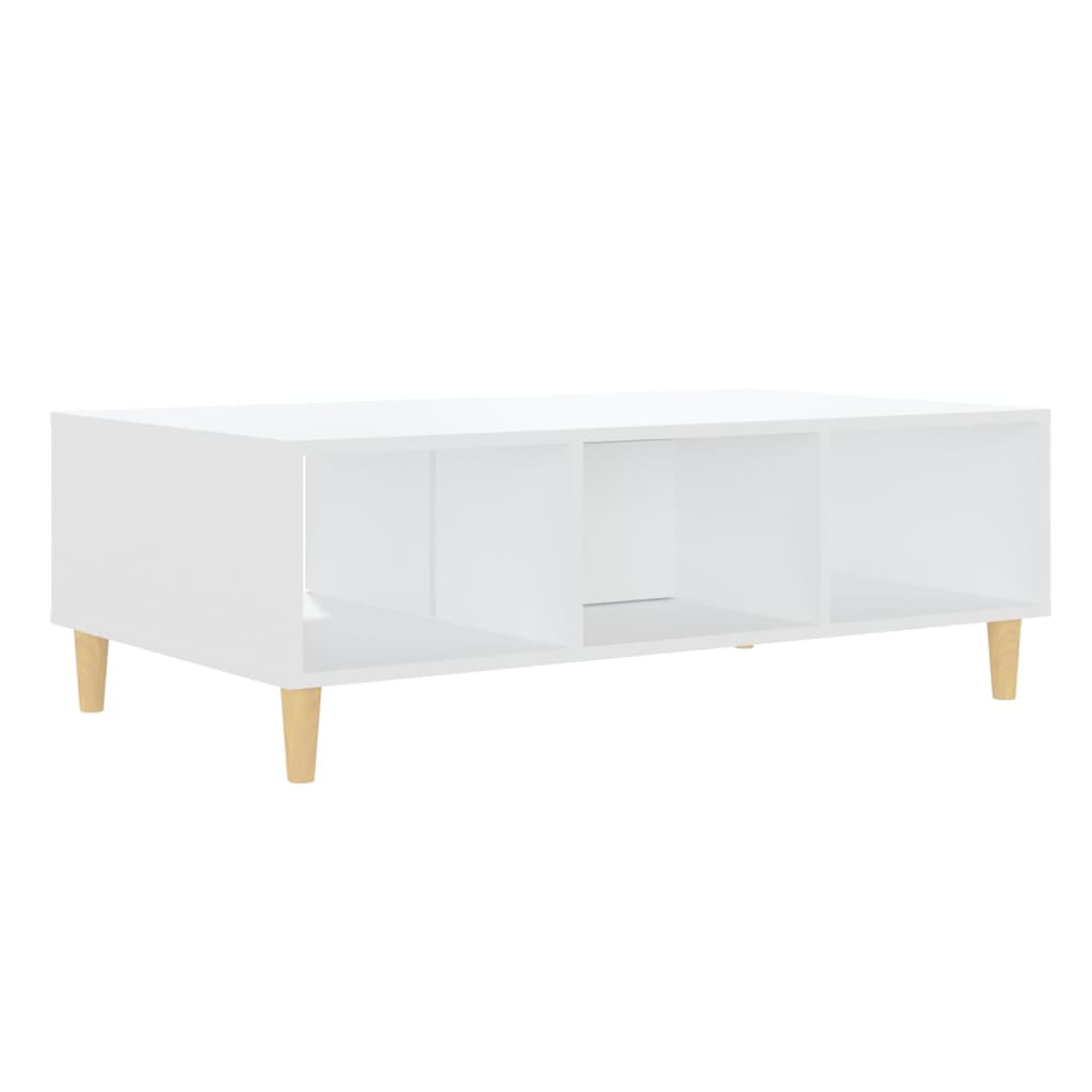 vidaXL Mesa de centro 103,5x60x35 cm derivados de madeira branco