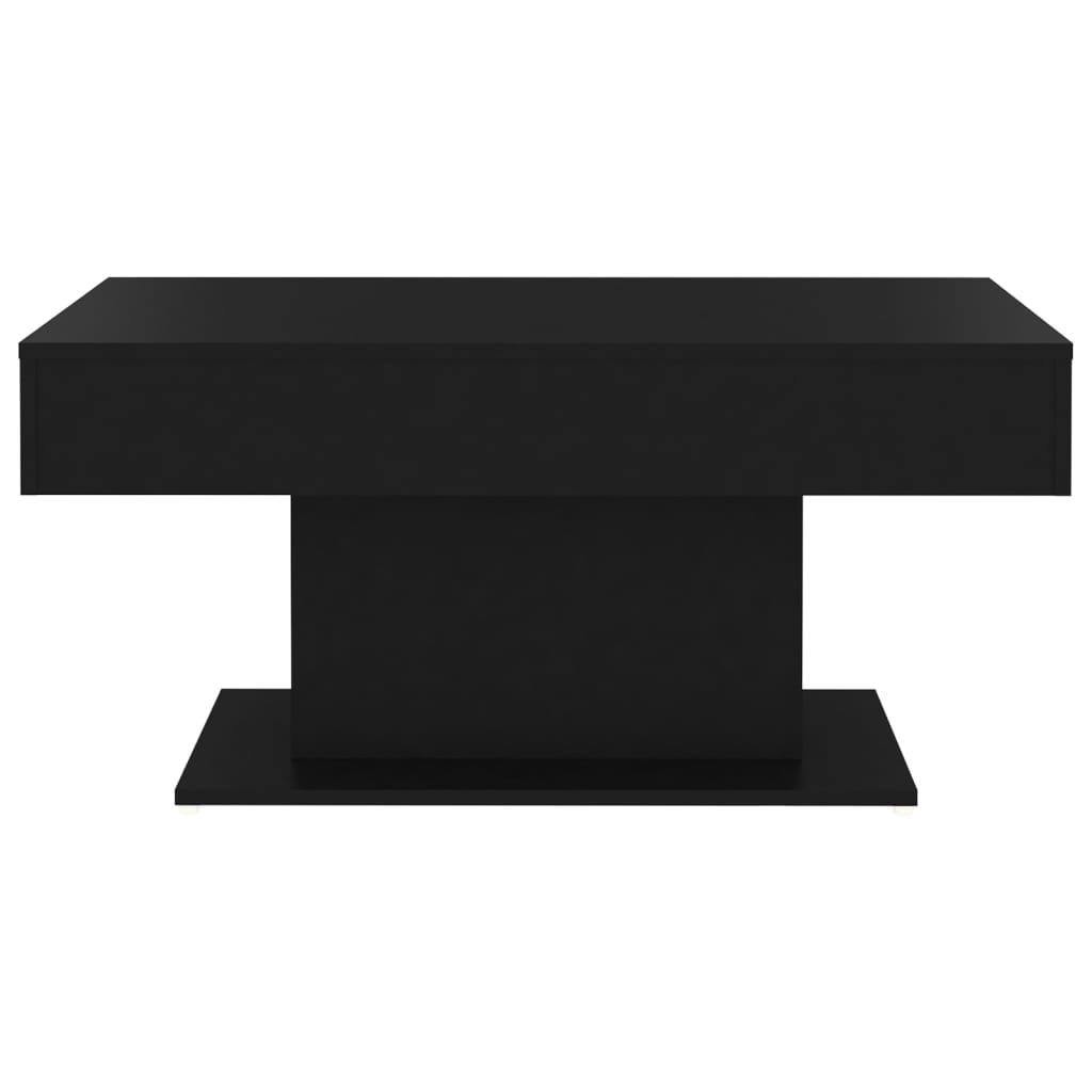 vidaXL Mesa de centro 96x50x45 cm contraplacado preto