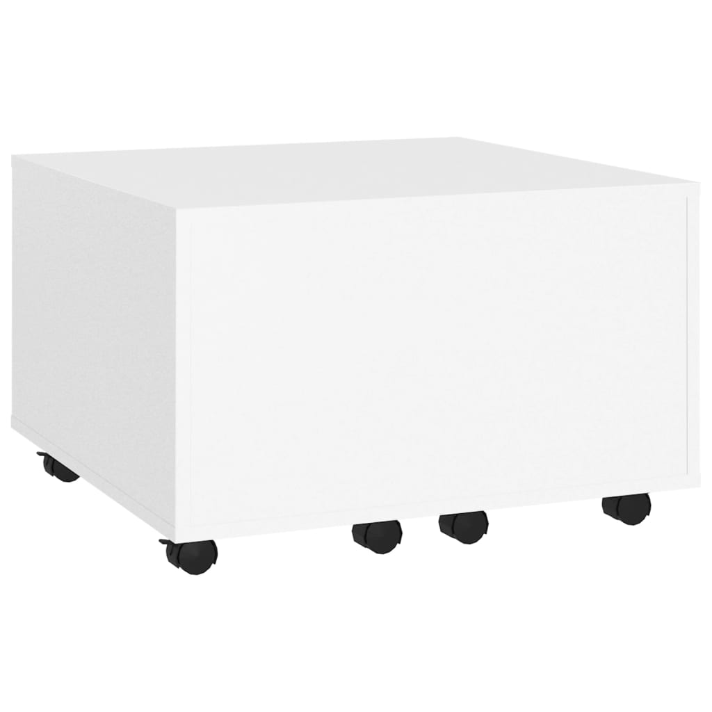 vidaXL Mesa de centro 60x60x38 cm contraplacado branco