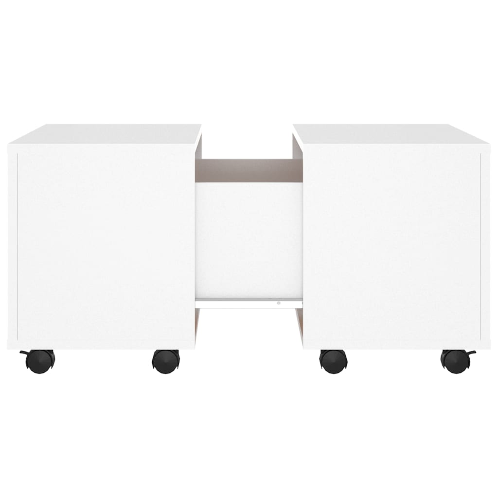 vidaXL Mesa de centro 60x60x38 cm contraplacado branco