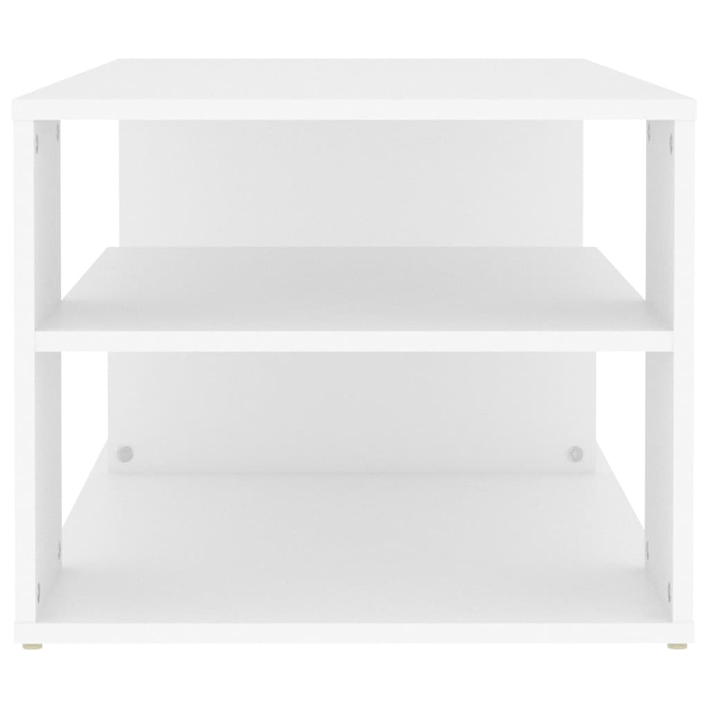 vidaXL Mesa de centro 100x50x40 cm contraplacado branco