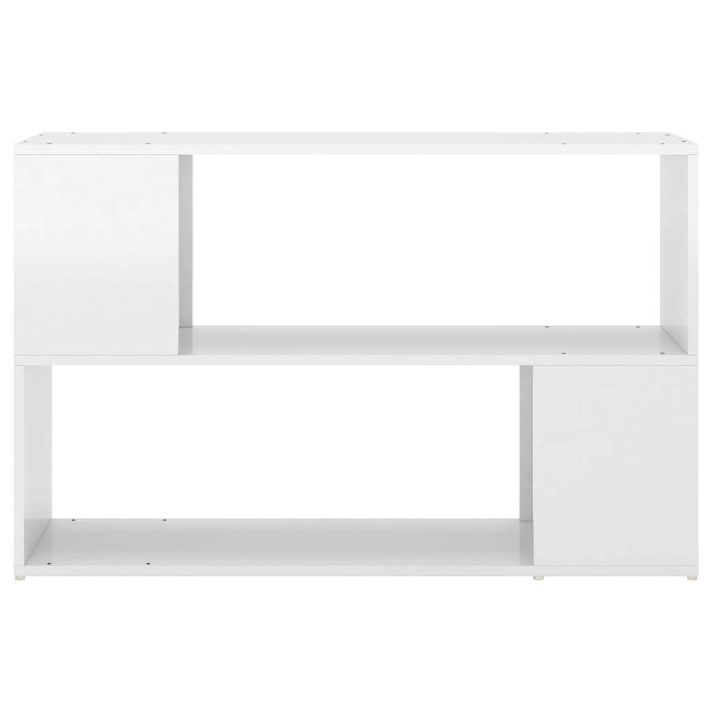 vidaXL Estante 100x24x63 cm derivados de madeira branco brilhante