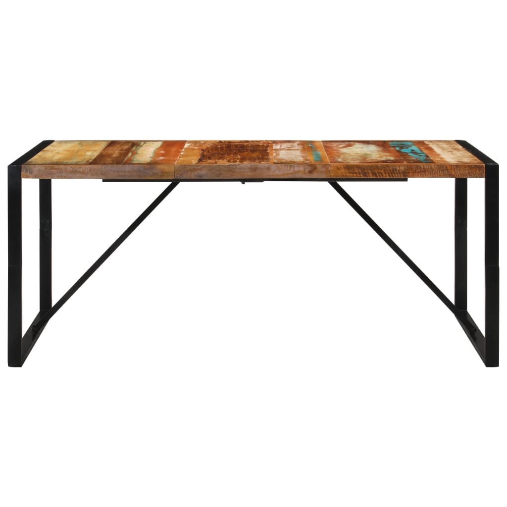 vidaXL Mesa de jantar 175x90x76 cm madeira recuperada maciça